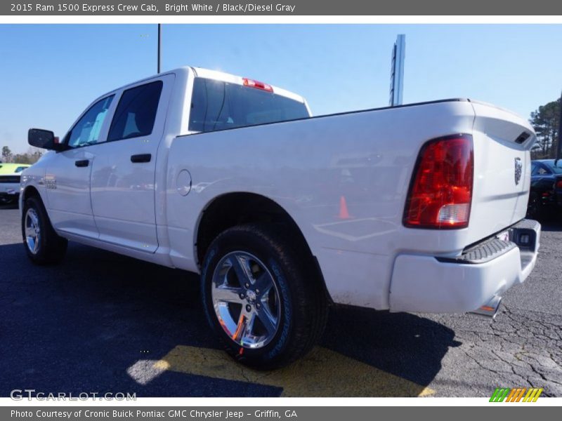 Bright White / Black/Diesel Gray 2015 Ram 1500 Express Crew Cab