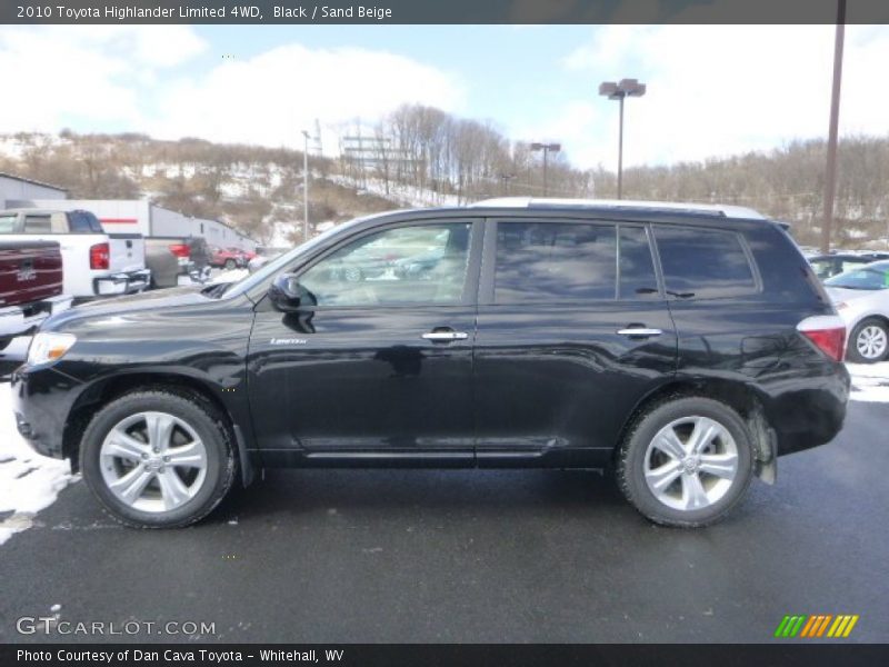 Black / Sand Beige 2010 Toyota Highlander Limited 4WD