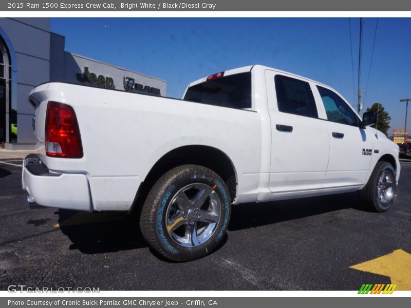 Bright White / Black/Diesel Gray 2015 Ram 1500 Express Crew Cab