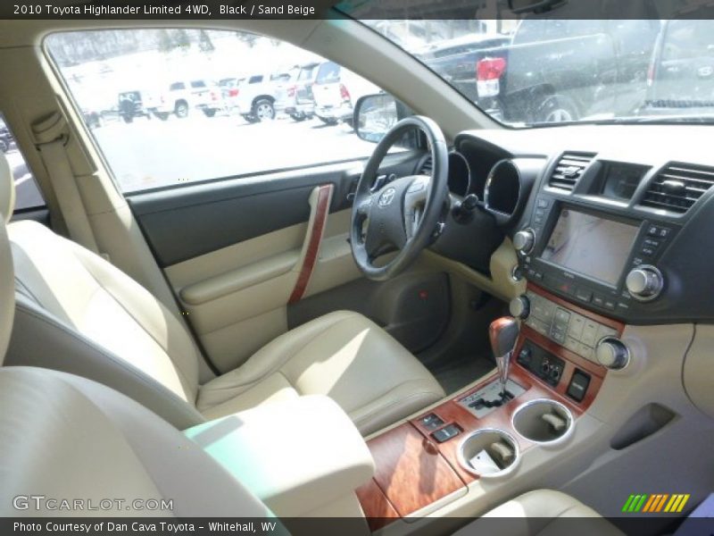 Black / Sand Beige 2010 Toyota Highlander Limited 4WD
