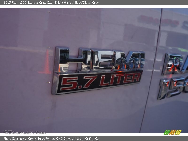 Bright White / Black/Diesel Gray 2015 Ram 1500 Express Crew Cab