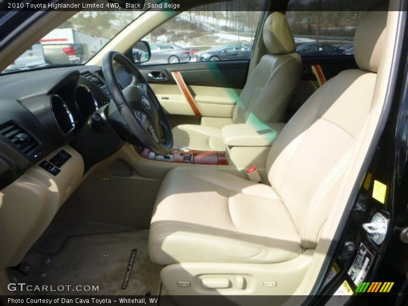 Black / Sand Beige 2010 Toyota Highlander Limited 4WD