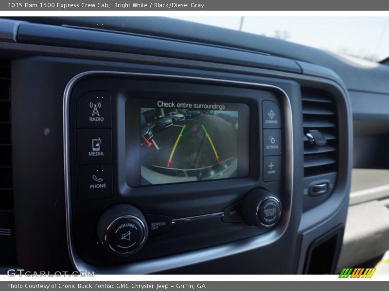 Bright White / Black/Diesel Gray 2015 Ram 1500 Express Crew Cab