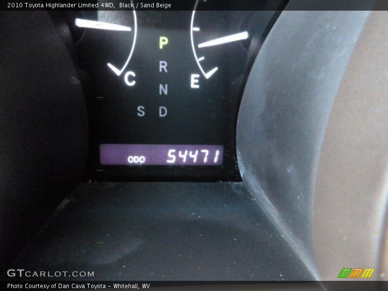 Black / Sand Beige 2010 Toyota Highlander Limited 4WD