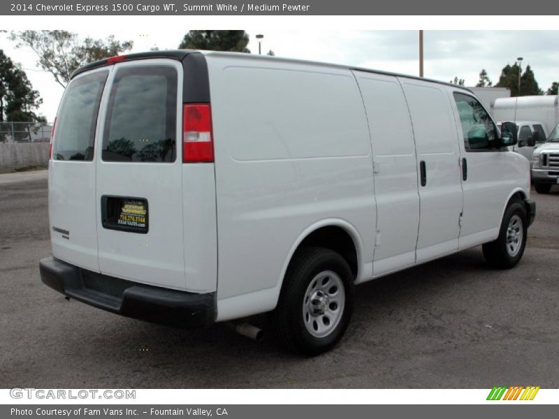 Summit White / Medium Pewter 2014 Chevrolet Express 1500 Cargo WT