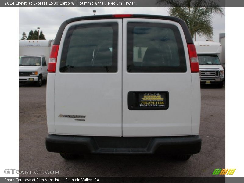 Summit White / Medium Pewter 2014 Chevrolet Express 1500 Cargo WT