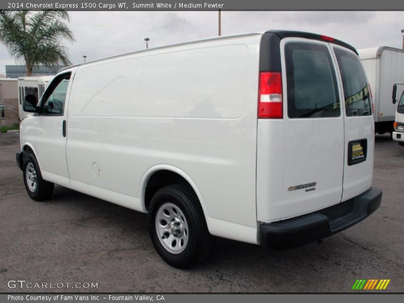 Summit White / Medium Pewter 2014 Chevrolet Express 1500 Cargo WT