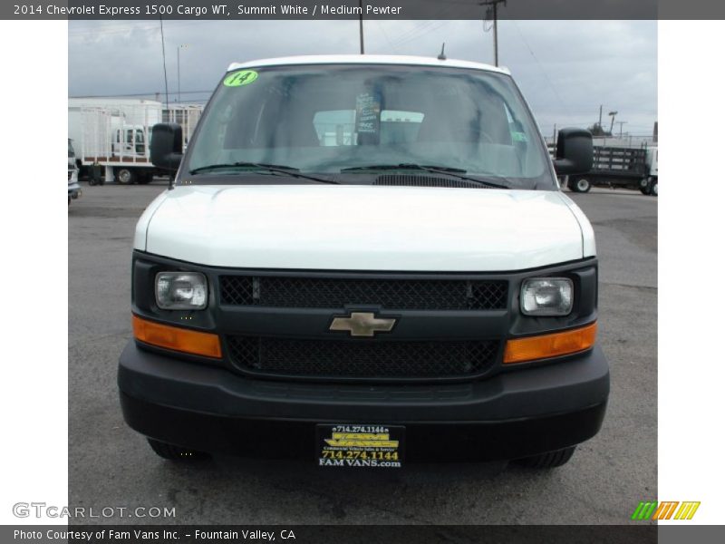 Summit White / Medium Pewter 2014 Chevrolet Express 1500 Cargo WT