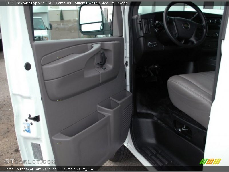 Summit White / Medium Pewter 2014 Chevrolet Express 1500 Cargo WT
