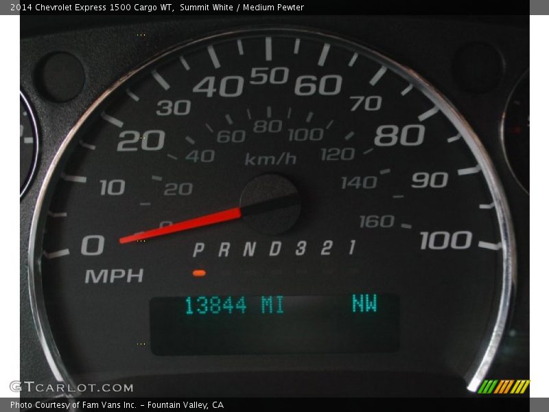 Summit White / Medium Pewter 2014 Chevrolet Express 1500 Cargo WT