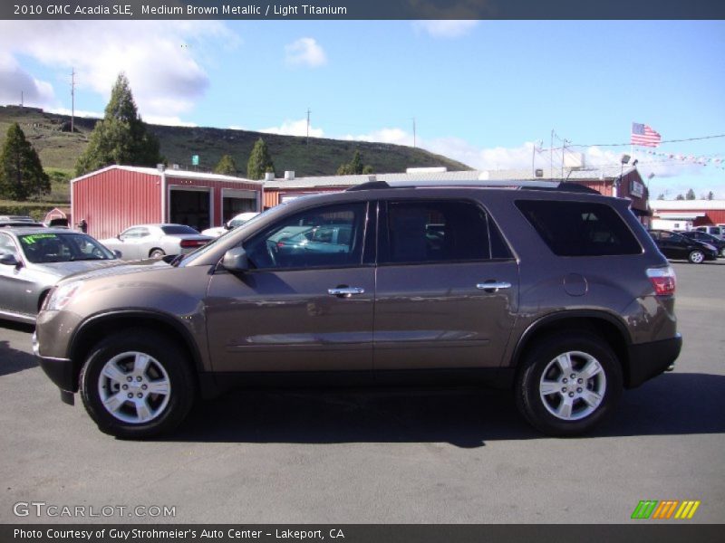Medium Brown Metallic / Light Titanium 2010 GMC Acadia SLE