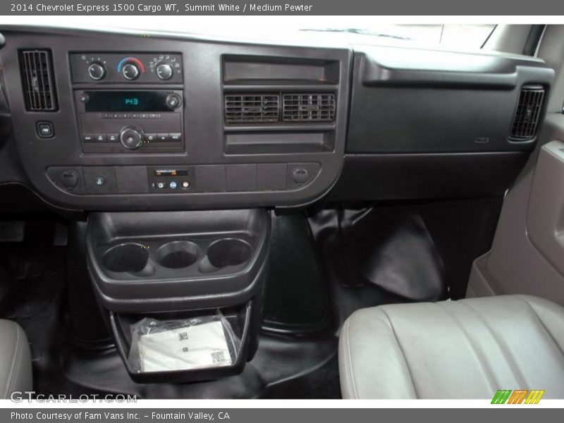 Summit White / Medium Pewter 2014 Chevrolet Express 1500 Cargo WT