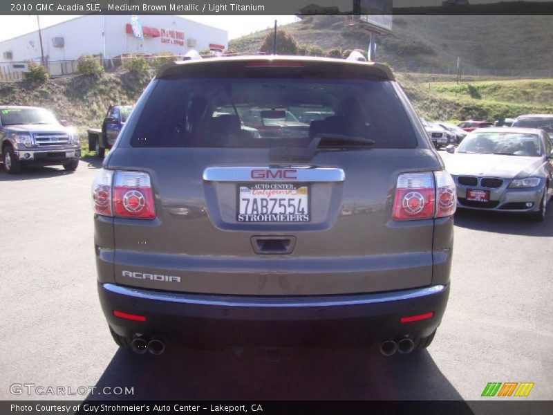 Medium Brown Metallic / Light Titanium 2010 GMC Acadia SLE