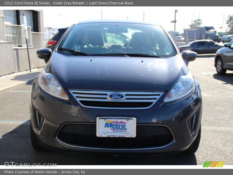 Violet Grey Metallic / Light Stone/Charcoal Black 2012 Ford Fiesta SE Sedan