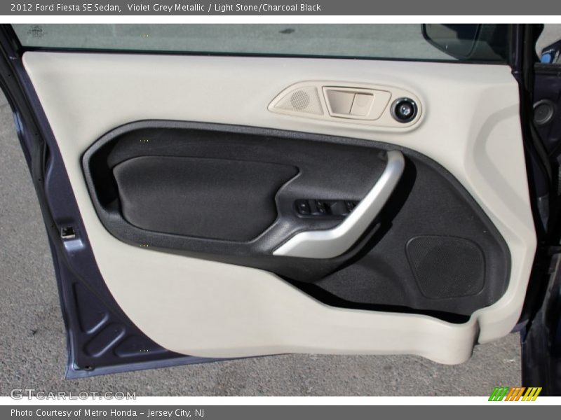 Violet Grey Metallic / Light Stone/Charcoal Black 2012 Ford Fiesta SE Sedan