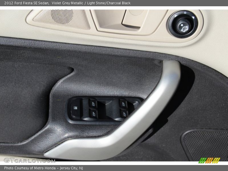 Violet Grey Metallic / Light Stone/Charcoal Black 2012 Ford Fiesta SE Sedan