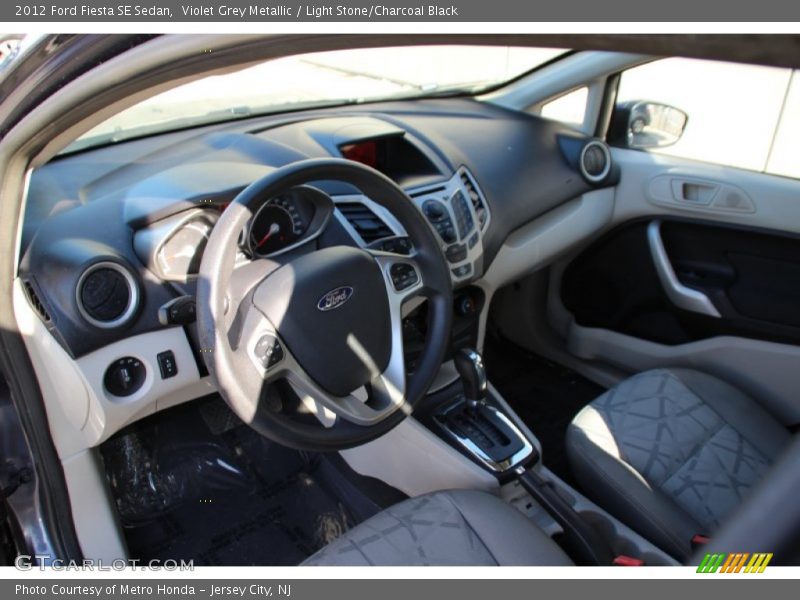 Violet Grey Metallic / Light Stone/Charcoal Black 2012 Ford Fiesta SE Sedan