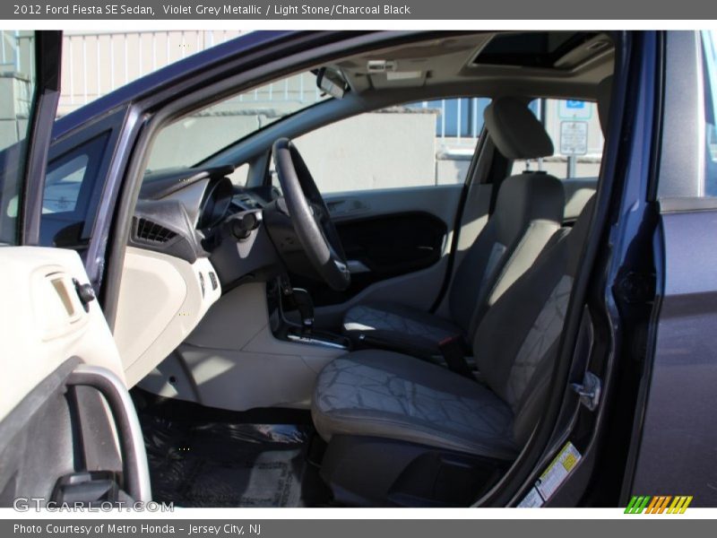 Violet Grey Metallic / Light Stone/Charcoal Black 2012 Ford Fiesta SE Sedan