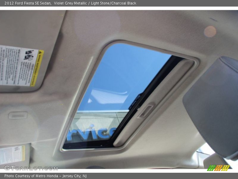 Violet Grey Metallic / Light Stone/Charcoal Black 2012 Ford Fiesta SE Sedan