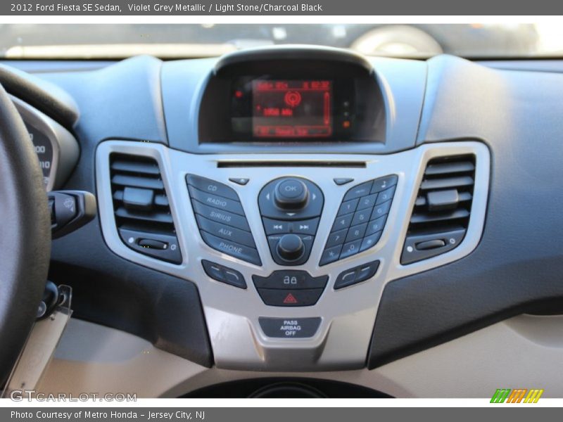 Violet Grey Metallic / Light Stone/Charcoal Black 2012 Ford Fiesta SE Sedan