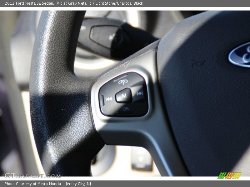 Violet Grey Metallic / Light Stone/Charcoal Black 2012 Ford Fiesta SE Sedan