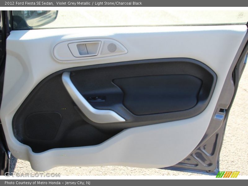 Violet Grey Metallic / Light Stone/Charcoal Black 2012 Ford Fiesta SE Sedan