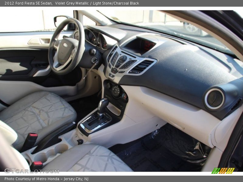 Violet Grey Metallic / Light Stone/Charcoal Black 2012 Ford Fiesta SE Sedan