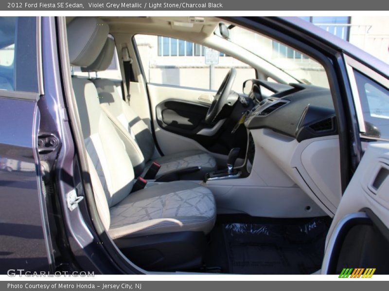 Violet Grey Metallic / Light Stone/Charcoal Black 2012 Ford Fiesta SE Sedan