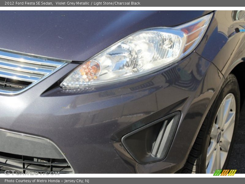 Violet Grey Metallic / Light Stone/Charcoal Black 2012 Ford Fiesta SE Sedan