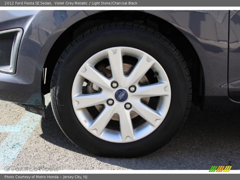 Violet Grey Metallic / Light Stone/Charcoal Black 2012 Ford Fiesta SE Sedan