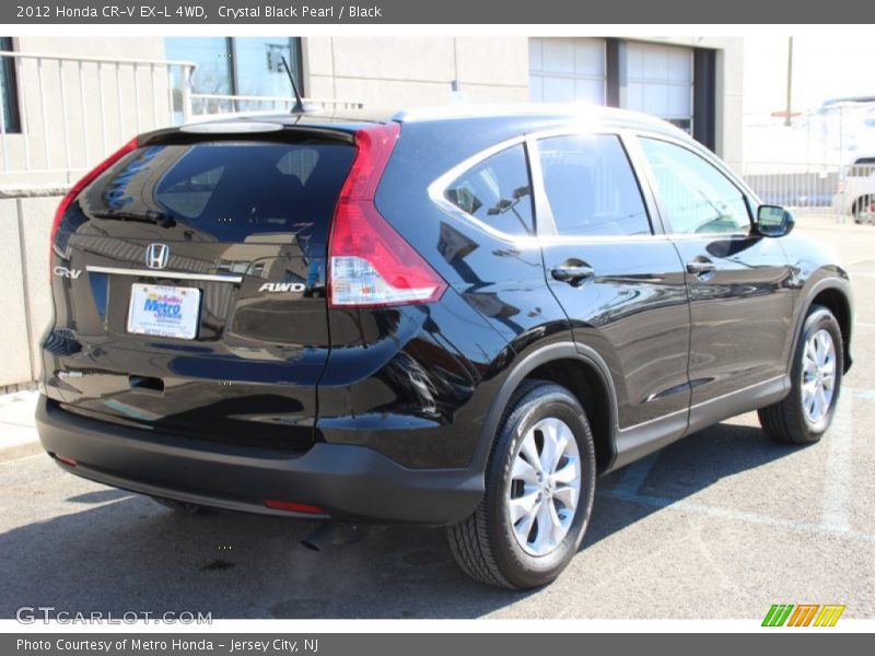 Crystal Black Pearl / Black 2012 Honda CR-V EX-L 4WD