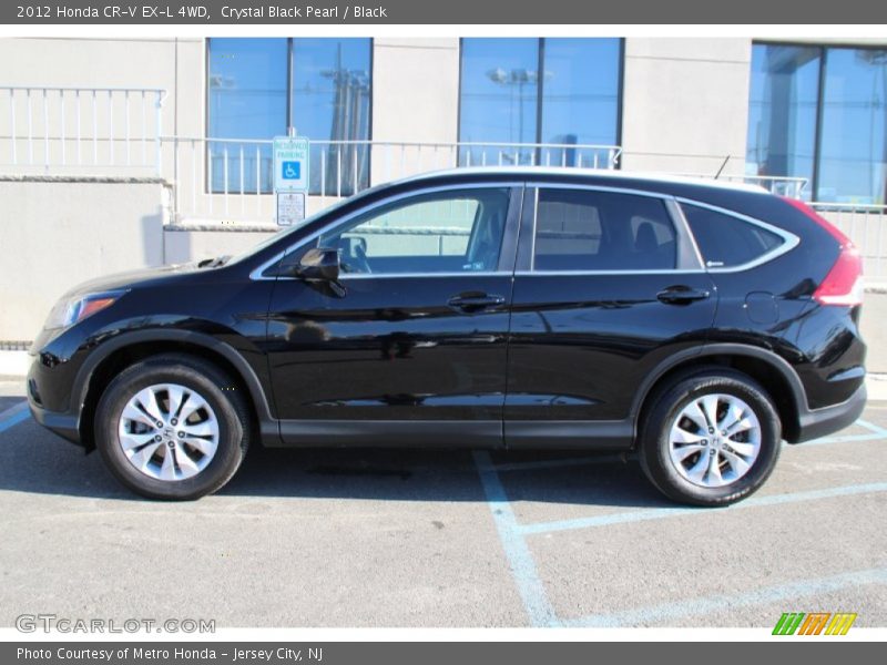 Crystal Black Pearl / Black 2012 Honda CR-V EX-L 4WD