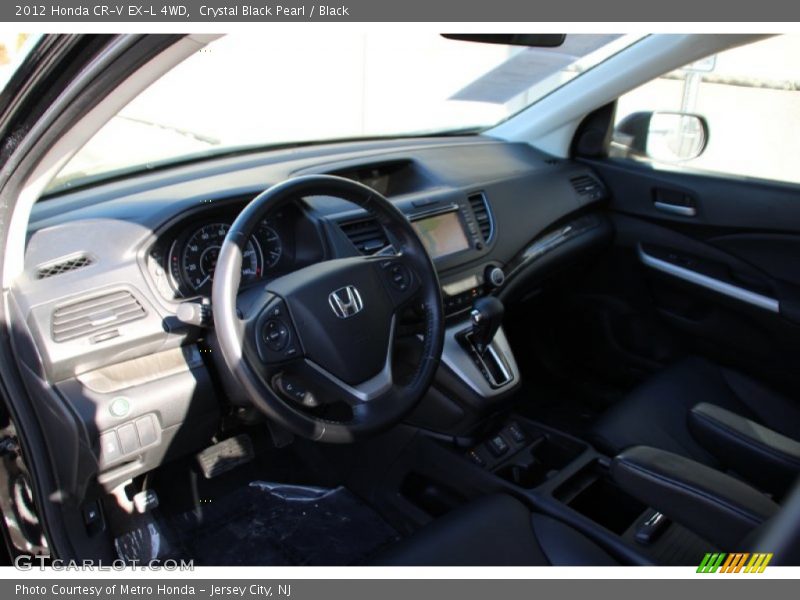 Crystal Black Pearl / Black 2012 Honda CR-V EX-L 4WD