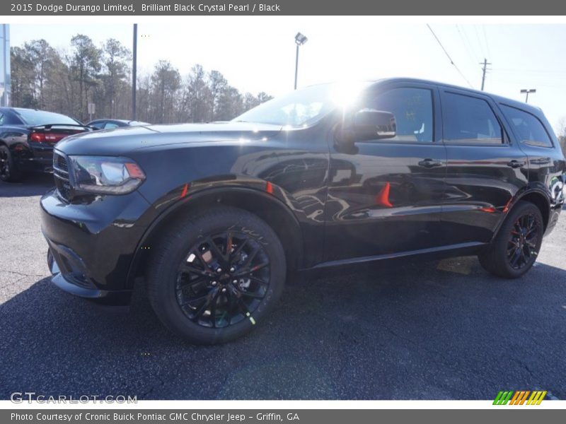 Brilliant Black Crystal Pearl / Black 2015 Dodge Durango Limited