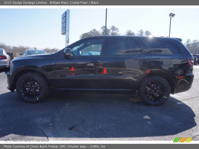Brilliant Black Crystal Pearl / Black 2015 Dodge Durango Limited