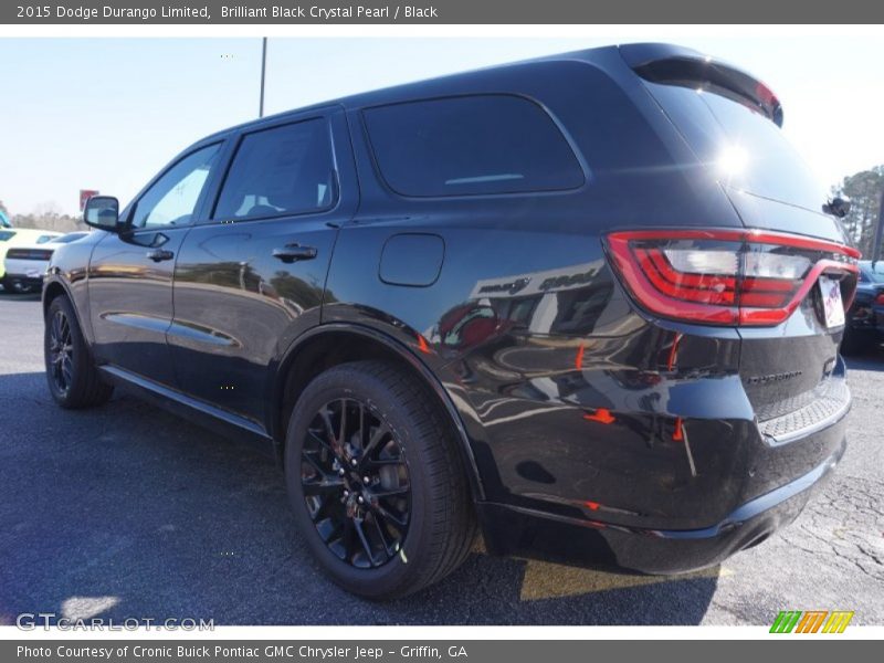 Brilliant Black Crystal Pearl / Black 2015 Dodge Durango Limited