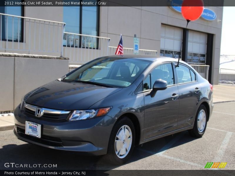 Polished Metal Metallic / Gray 2012 Honda Civic HF Sedan