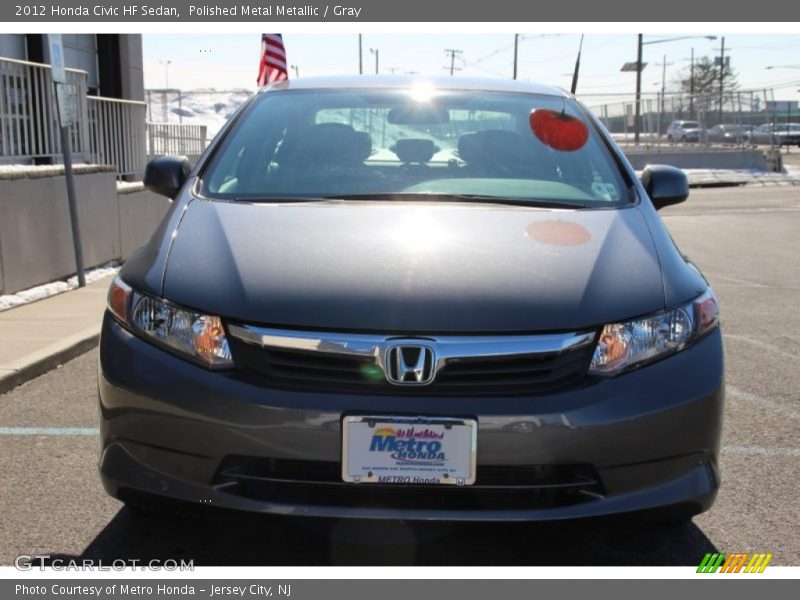 Polished Metal Metallic / Gray 2012 Honda Civic HF Sedan