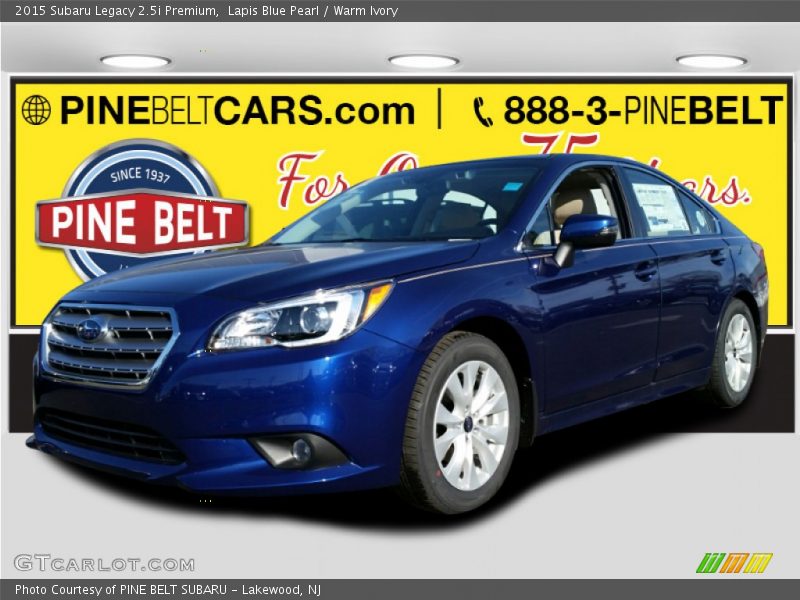 Lapis Blue Pearl / Warm Ivory 2015 Subaru Legacy 2.5i Premium