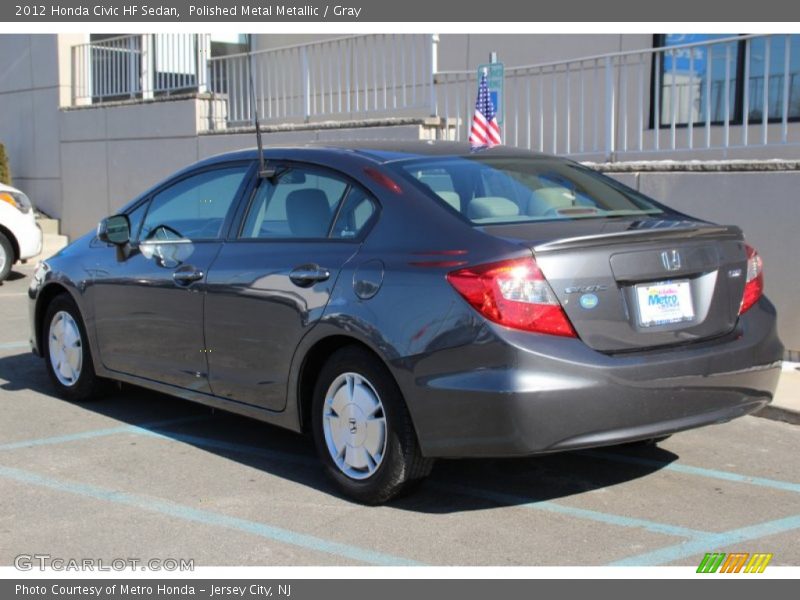 Polished Metal Metallic / Gray 2012 Honda Civic HF Sedan