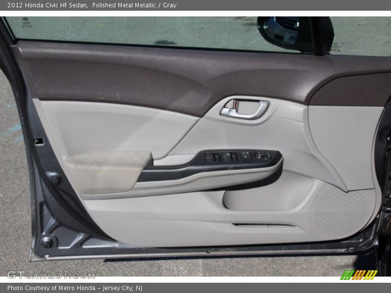 Polished Metal Metallic / Gray 2012 Honda Civic HF Sedan