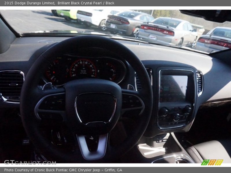 Brilliant Black Crystal Pearl / Black 2015 Dodge Durango Limited