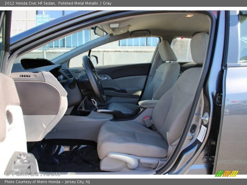 Polished Metal Metallic / Gray 2012 Honda Civic HF Sedan