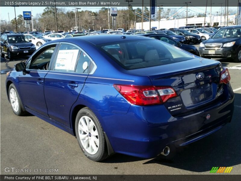 Lapis Blue Pearl / Warm Ivory 2015 Subaru Legacy 2.5i Premium