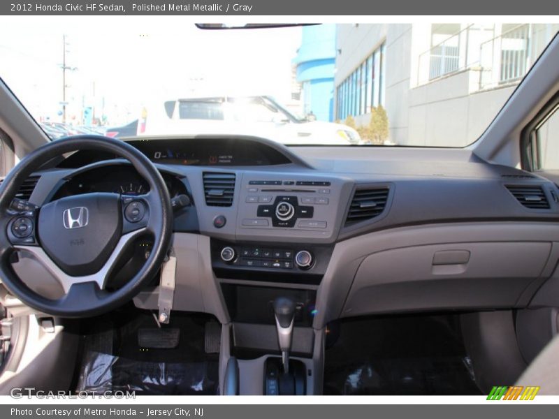 Polished Metal Metallic / Gray 2012 Honda Civic HF Sedan
