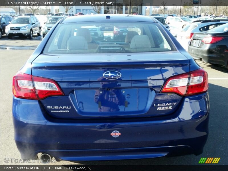 Lapis Blue Pearl / Warm Ivory 2015 Subaru Legacy 2.5i Premium