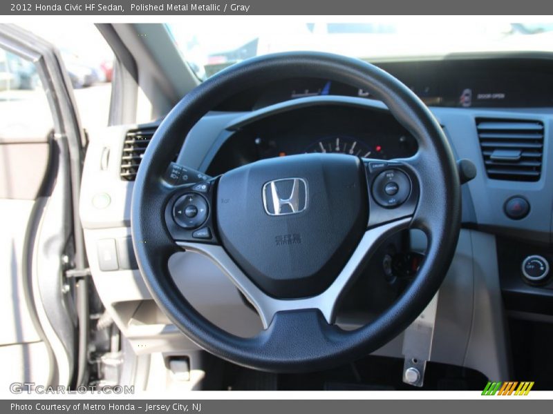 Polished Metal Metallic / Gray 2012 Honda Civic HF Sedan