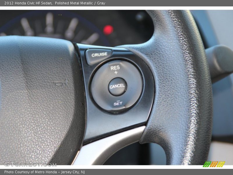 Polished Metal Metallic / Gray 2012 Honda Civic HF Sedan
