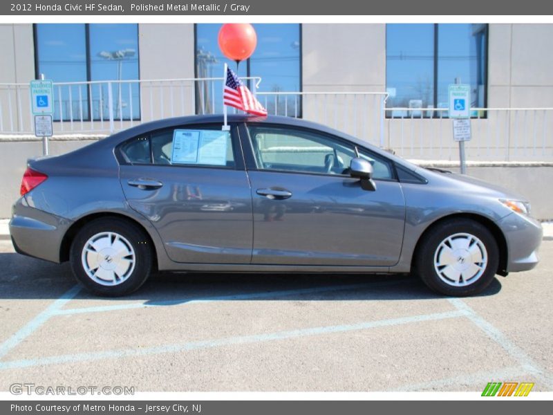 Polished Metal Metallic / Gray 2012 Honda Civic HF Sedan