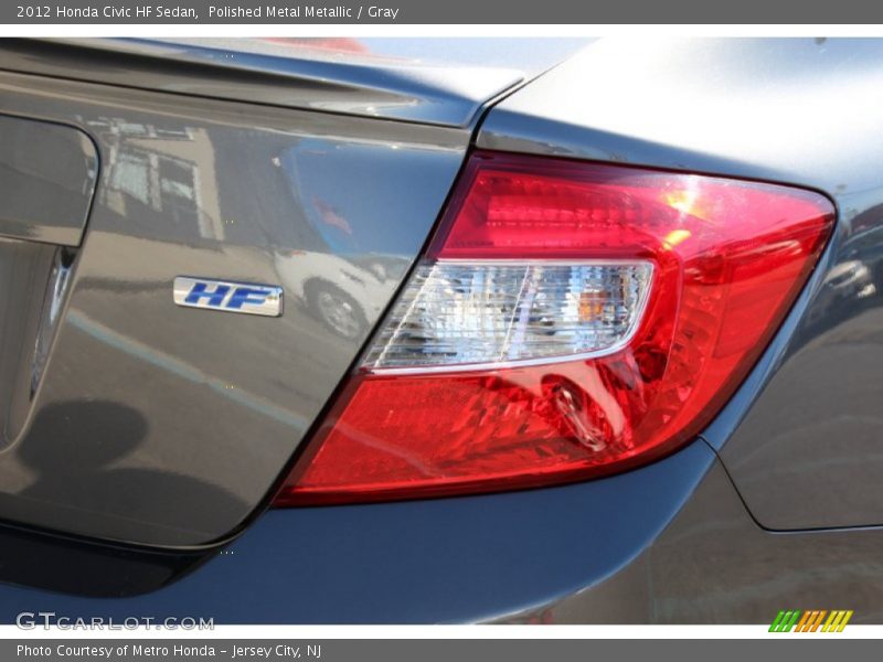 Polished Metal Metallic / Gray 2012 Honda Civic HF Sedan